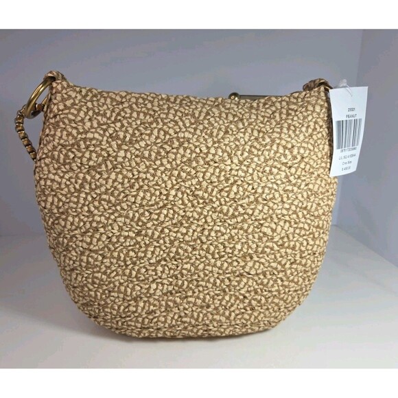Eric Javits Handbag Lil Sq Ayesha Peanut Woven w/Gold Hardware Medium Sz NWT - Picture 4 of 16